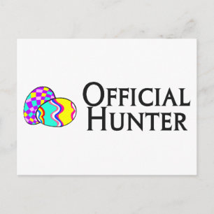 Officiële paasjager feestdagenkaart