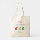 Officiële paasjager met naam tote bag (Achterkant)