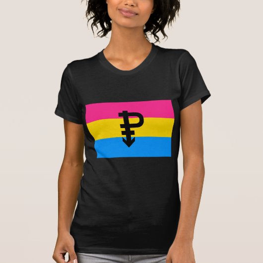 OFFICIËLE PANSEXUELE PRIDE VLAG T-SHIRT (Voorkant)