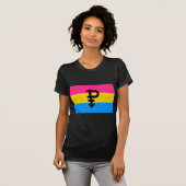 OFFICIËLE PANSEXUELE PRIDE VLAG T-SHIRT (Voorkant volledig)