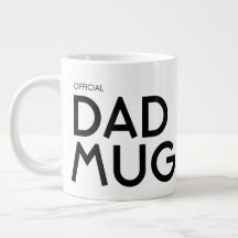 Officiële papa grote typografie