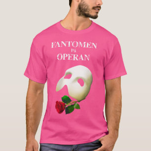 Officiële 'Phantom of the Opera' Zweedse Logo T-shirt