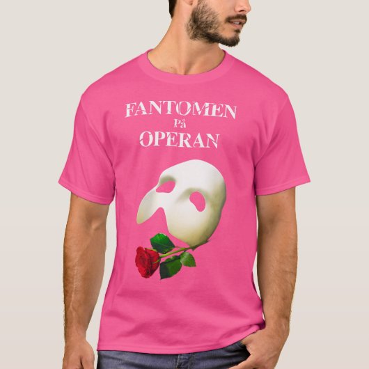 Officiële 'Phantom of the Opera' Zweedse Logo T-shirt (Voorkant)