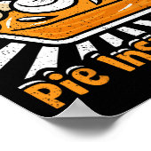 Officiële Pie Inspector Funny Thanksgiving Pompoen Poster (Hoek)