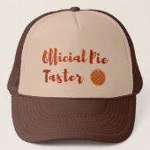 Officiële Pie Taster Thanksgiving Trucker Pet (Voorkant)