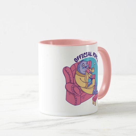 OFFICIËLE PIJP ROOK SHIRT LUIAARD DIERLIJKE LEZING MOK (Voorkant rechts)