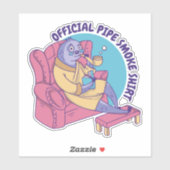 OFFICIËLE PIJP ROOK SHIRT LUIAARD DIERLIJKE LEZING STICKER (Vel)