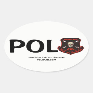 Officiële POL-Sticker Ovale Sticker