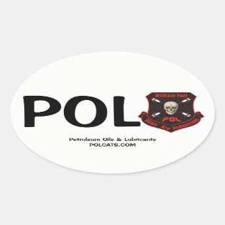 Officiële POL-Sticker Ovale Sticker