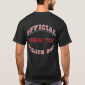 Officiële politie Dog Chew Speelgoed T-shirt (Achterkant)