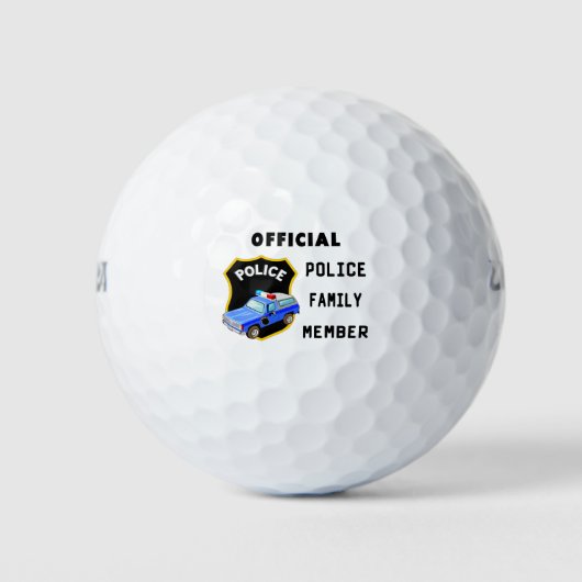 Officiële politiedienst golfballen (Voorkant)