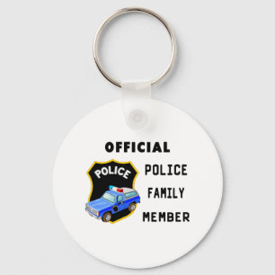 Officiële politiedienst sleutelhanger