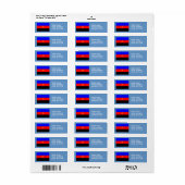 OFFICIËLE POLYAMORIE PRIDE VLAG -.png Etiket (Full Sheet)