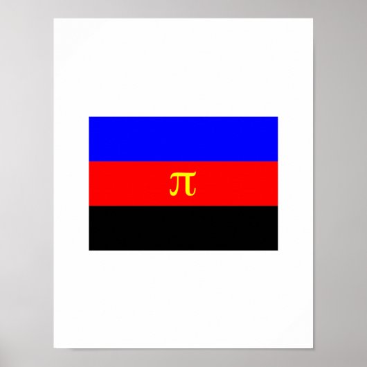 OFFICIËLE POLYAMORIE PRIDE-VLAG POSTER (Voorkant)