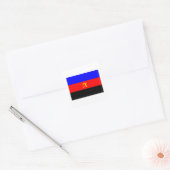 OFFICIËLE POLYAMORY PRIDE VLAG - PNG.PNG VIERKANTE STICKER (Envelop)