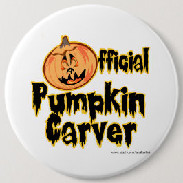 Officiële pompoen Carver Halloween Ronde Button 5,7 Cm