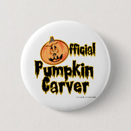 Officiële pompoen Carver Halloween Ronde Button 5,7 Cm