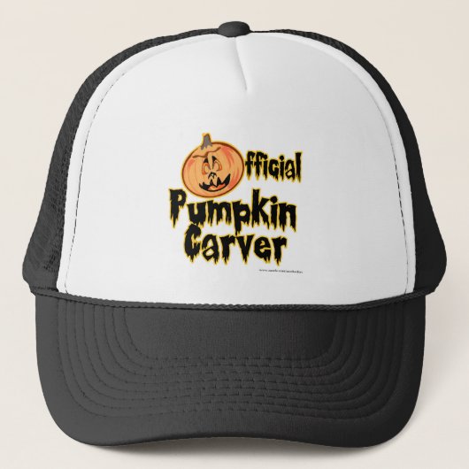Officiële pompoen Carver Halloween Trucker Pet (Voorkant)