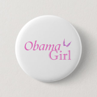 Officiële pop van Obama Girl Ronde Button 5,7 Cm