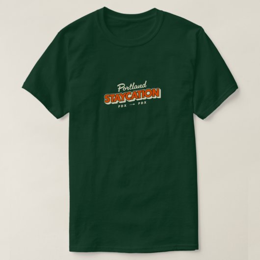 Officiële Portland Staycation T-shirt (donker) (Design voorkant)