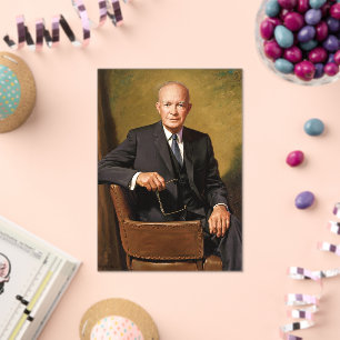 Officiële portret van Dwight Eisenhower in het Wit Acryl Uitnodigingen