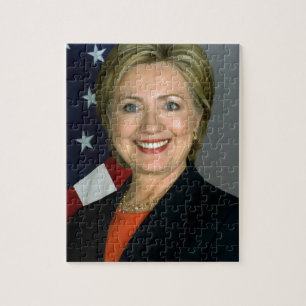 Officiële portret van Hillary Clinton Legpuzzel