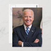 Officiële portret van Joe Biden, ZSSG Briefkaart (Voorkant / Achterkant)