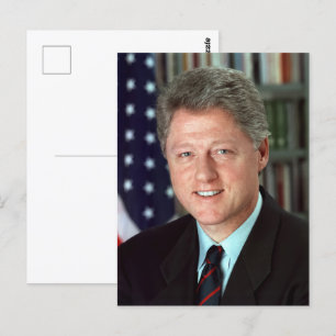 Officiële portret van president Bill Clinton Briefkaart