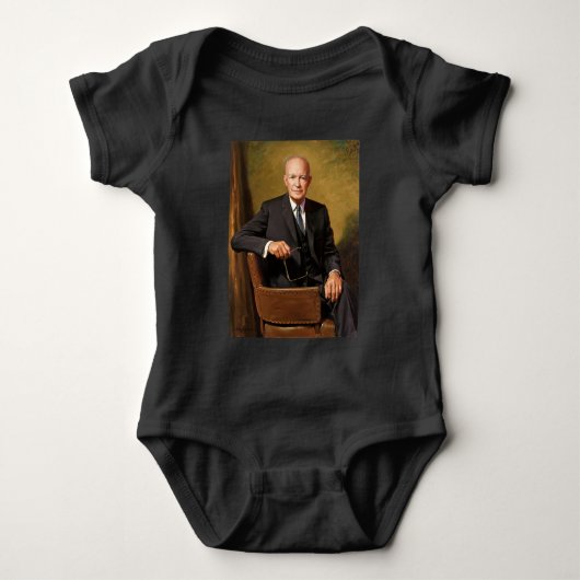 Officiële portret van president Dwight Eisenhower Romper (Voorkant)