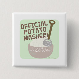 Officiële Potato Masher Ronde Button 5,7 Cm