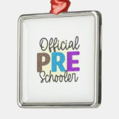 Officiële pre-schoolleraar metalen ornament (Links)