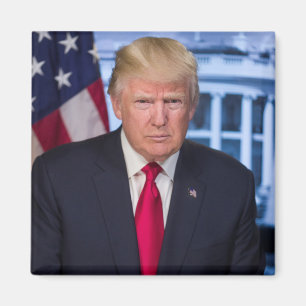 Officiële presidentiële portret van Donald Trump Magneet