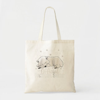 Officiële pyjama die shirt van Samoyed dog pyjama  Tote Bag