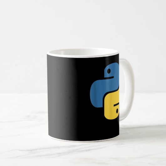 Officiële Python-Logo voor ontwikkelaars Koffiemok (Voorkant rechts)