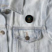 Officiële Reddingshuisdier Badge Geadopteerd Aange Ronde Button 3,2 Cm (In situ)