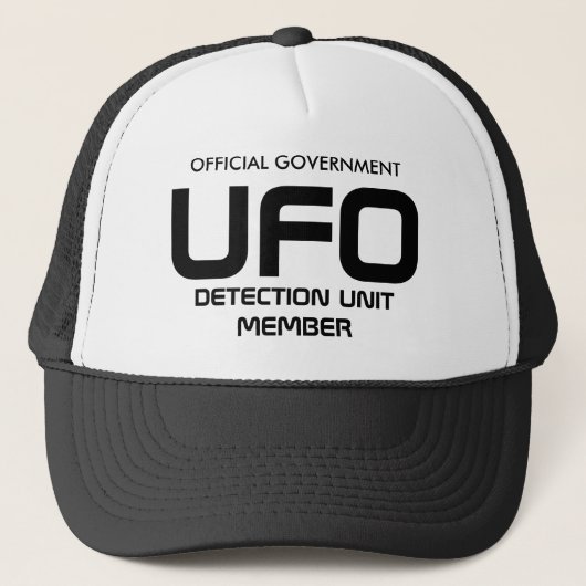 OFFICIËLE REGERING, UFO, DETECTIE-EENHEIDSLID TRUCKER PET (Voorkant)