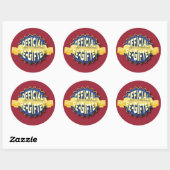 Officiële reportage ronde sticker (Vel)