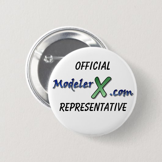 Officiële representatieve Button van ModelerX.com (Voorkant /achterkant)