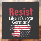Officiële Resist Like It's 1938 Duitsland Resist Raamsticker (Vel 2)