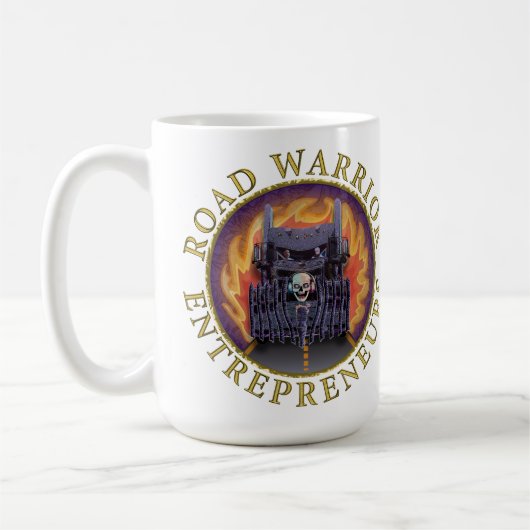 Officiële Road Warrior Ondernemers Logo Koffiemok (Links)