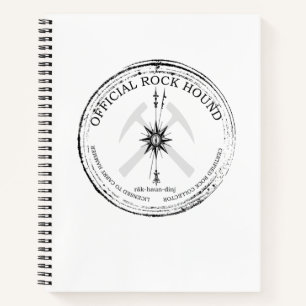 Officiële Rockhound: Certified Rock Collector Notitieboek
