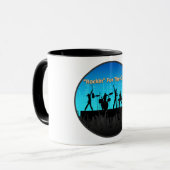 Officiële Rockin voor de Mok van koffie in crème (Voorkant links)