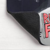 Officiële rode vlag naar de maan Mousepad! Muismat (Hoek)