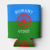 Officiële roma-zigeunervlag koelbox blikjeskoeler (Achterkant)