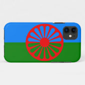Officiële Romaanse zigeunervlag Case-Mate iPhone Case (Achterkant (horizontaal))