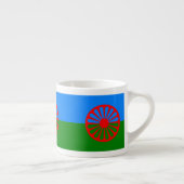 Officiële Romaanse zigeunervlag Espresso Cup Espresso Kop (Rechts)