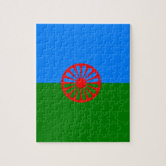Officiële Romaanse zigeunervlag Legpuzzel (Verticaal)