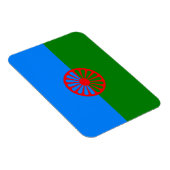 Officiële Romaanse zigeunervlag Magneet (Rechterzijde)