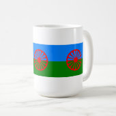 Officiële Romany gypsy vlag Coffee Mok (Voorkant rechts)