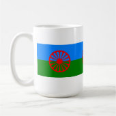 Officiële Romany gypsy vlag Coffee Mok (Links)